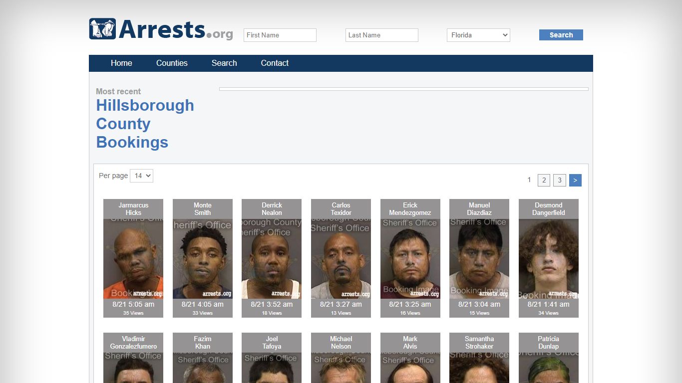 Hillsborough County Arrests and Inmate Search